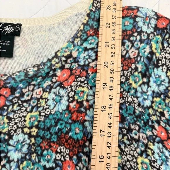 Lord & Taylor 100% Cotton Ditsy Floral Cardigan Large
3/4 Sleeve Cottagecore - Picture 7 of 8